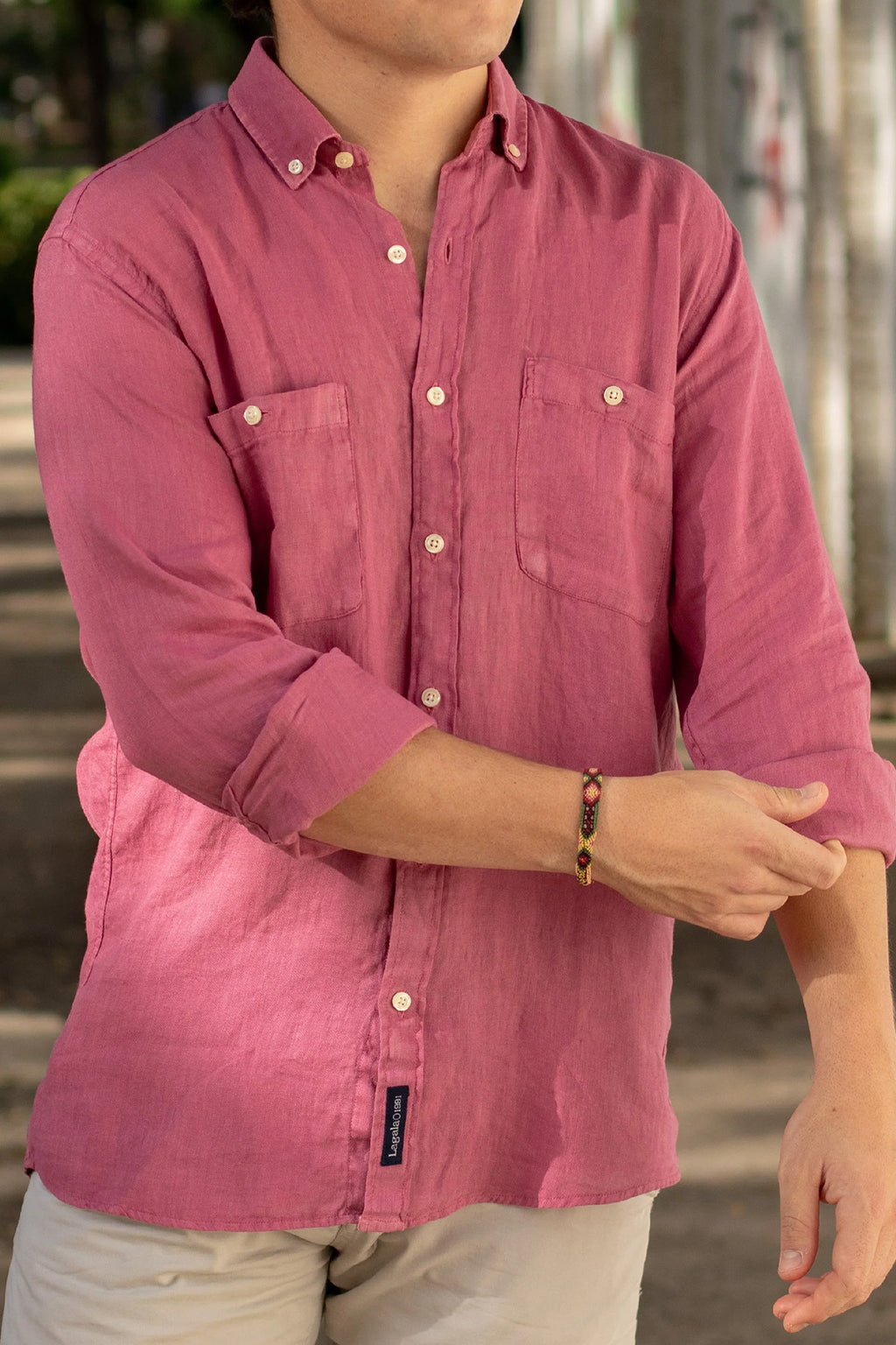 Camisa 100% lino BUGANVILLA