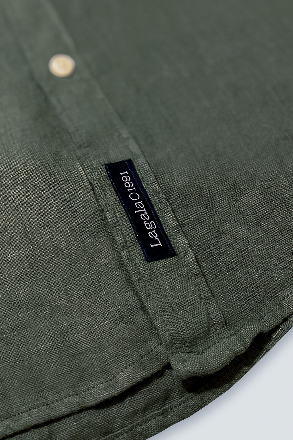 Camisa 100% lino VERDE CACERÍA