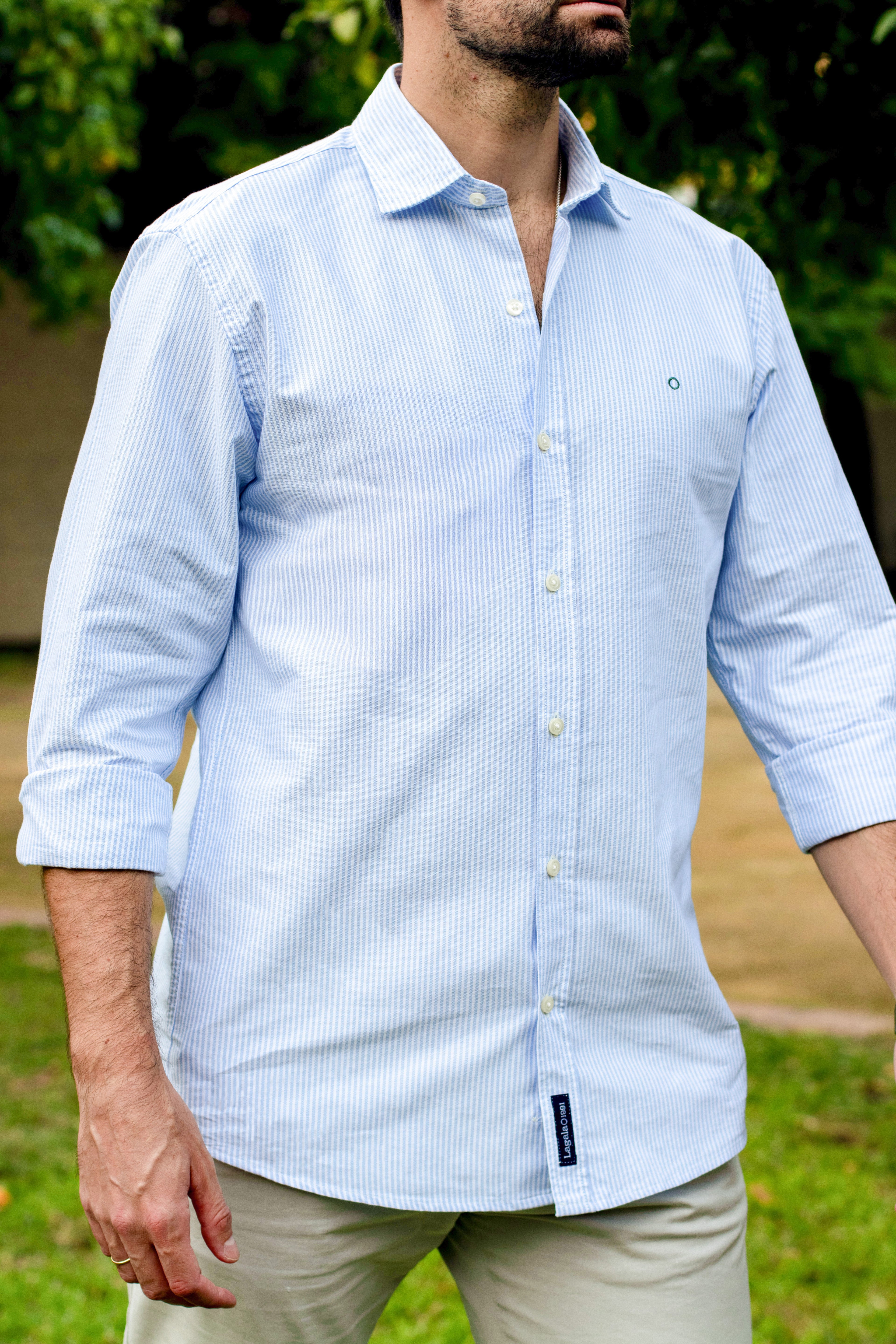 Camisa 100% algodón OXFORD RAYAS